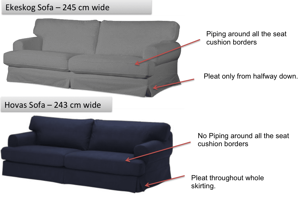 What's the difference between the IKEA Hovas and Ekeskog? Comfort