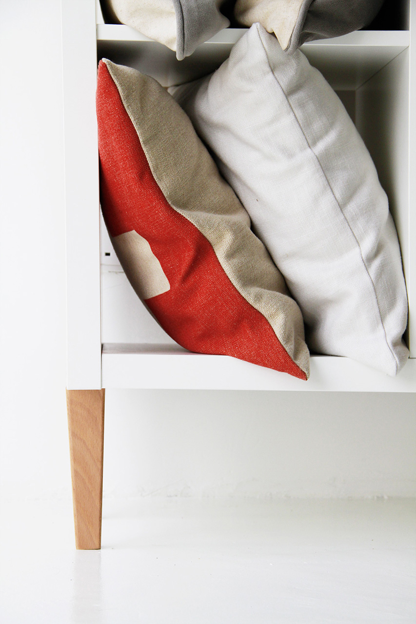 Hack the IKEA KALLAX With replacement IKEA sofa legs Comfort Works