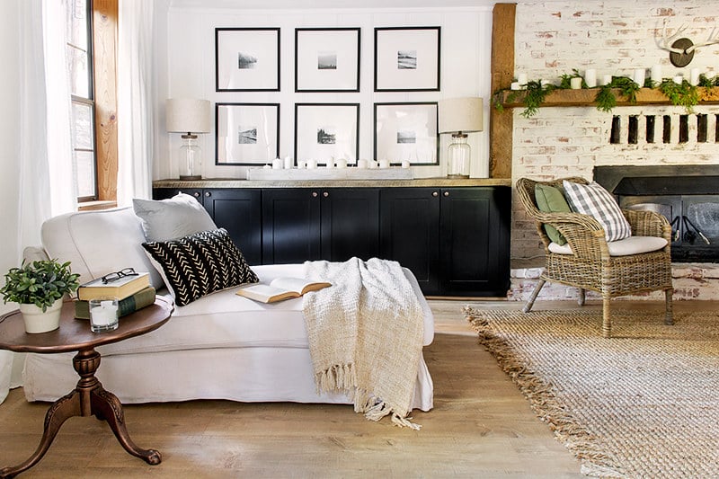 IKEA Kivik chaise lounge in white sofa slipcovers