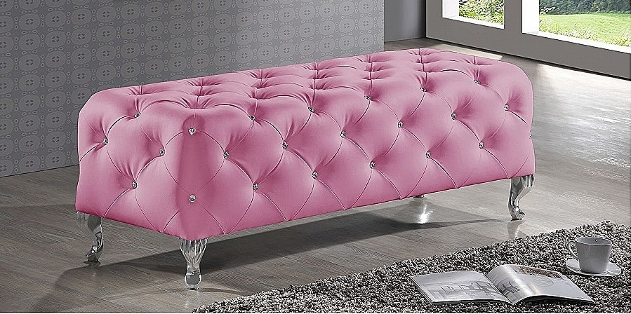 Pink Bench No Bench Cushions