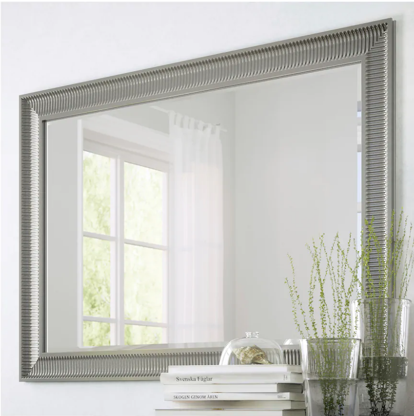 IKEA Songe mirror with silver frame