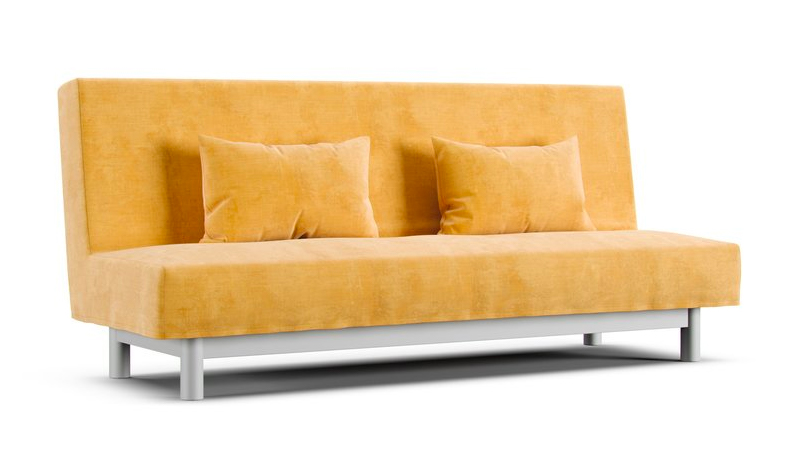 IKEA Beddinge sofa bed in amber slipcovers
