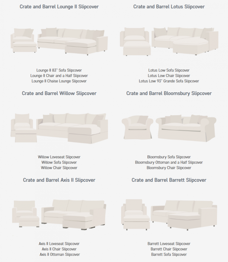 Where to get affordable Crate And Barrel slipcovers online Comfort