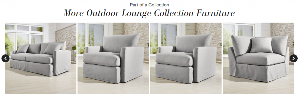 Many optional modules make the Lounge II petite the best slipcovered sectional sofa