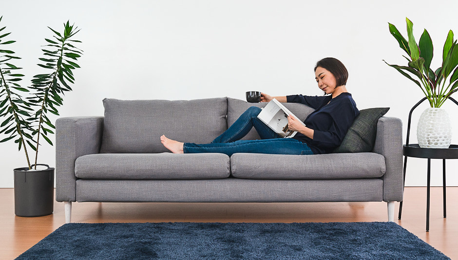 an everyday couch you can buy affordably at IKEA