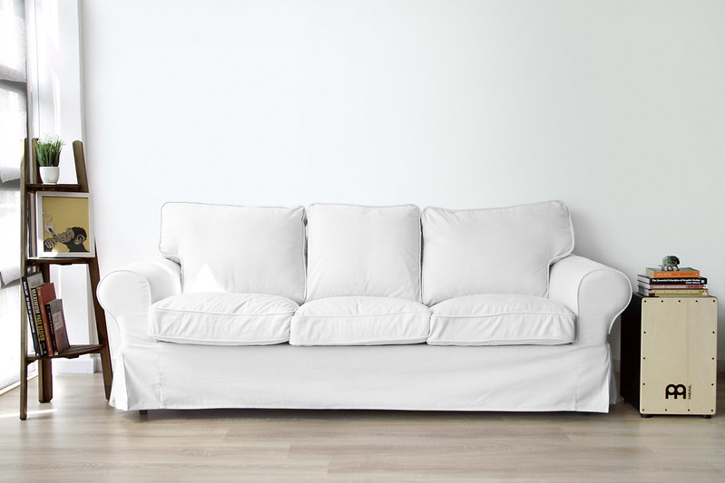 IKEA Ektorp in white sofa slipcover
