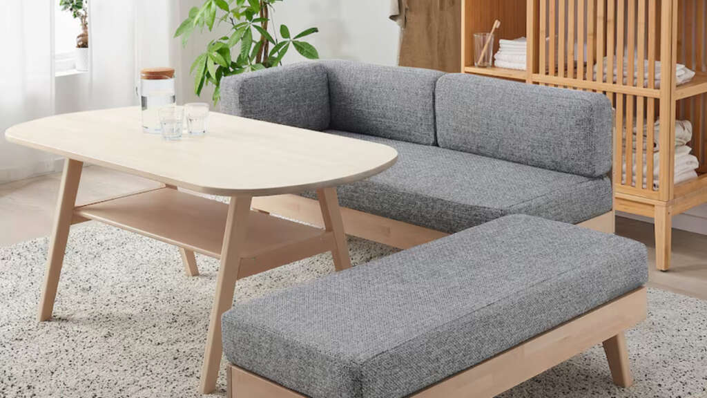 IKEA ハルヴダン ベンチソファー 北欧家具 ナチュラル シンプル 