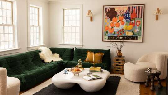 Spoak founder Hilah Stahl's Spoak designed living room